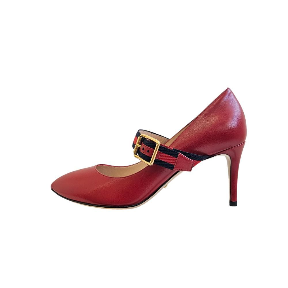 Gucci Unused Mid-Heel Pumps Shoes [37.5] - SKU